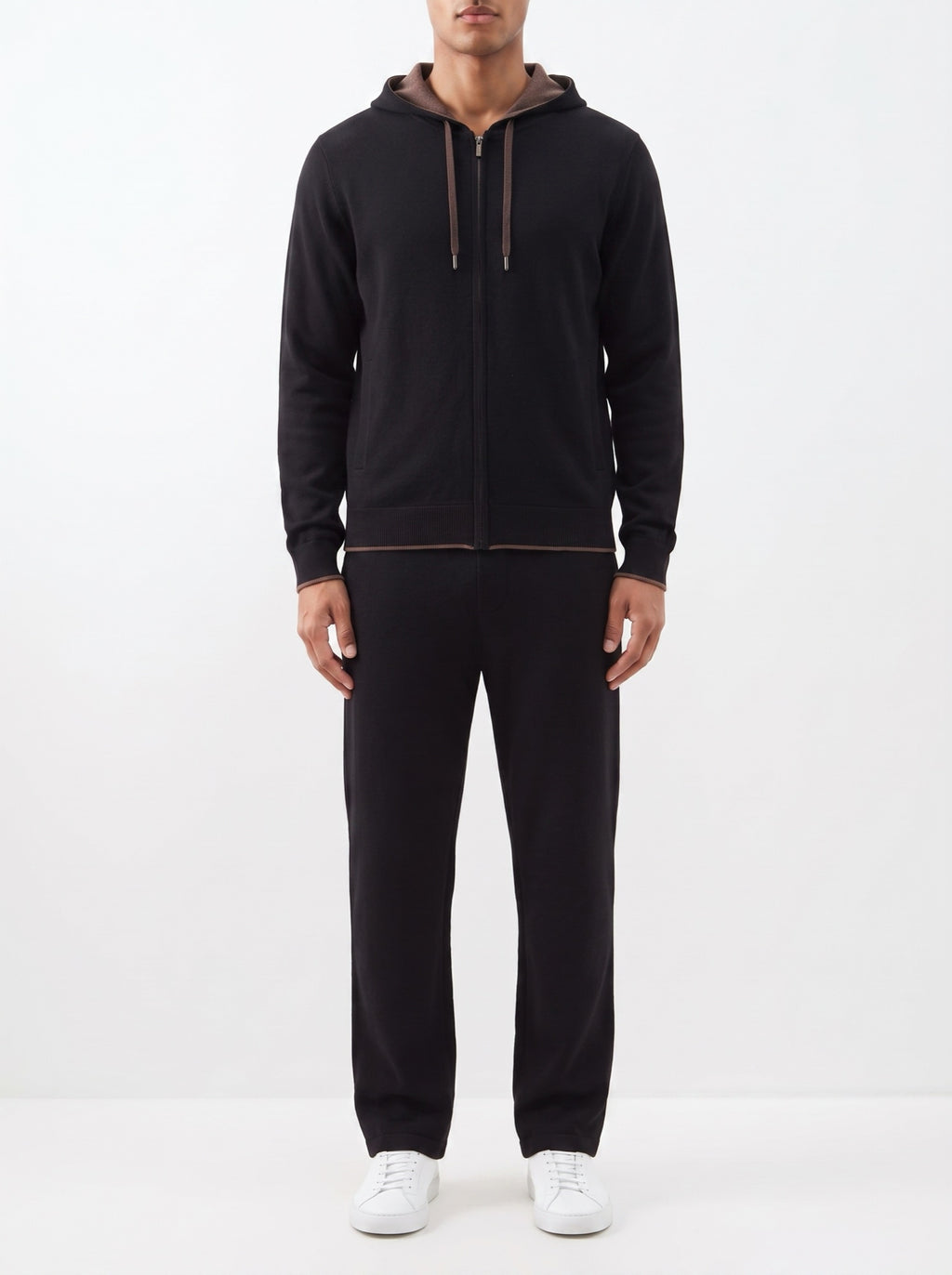 Weekend Zip Vest – Black — front view