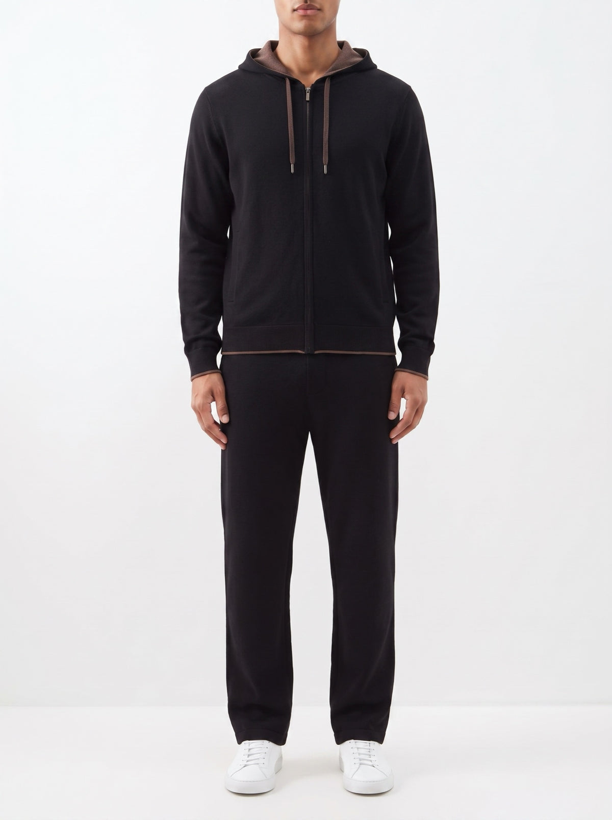 Weekend Zip Vest – Black — front view