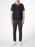 Reversible Vest – Black/Gray — front view