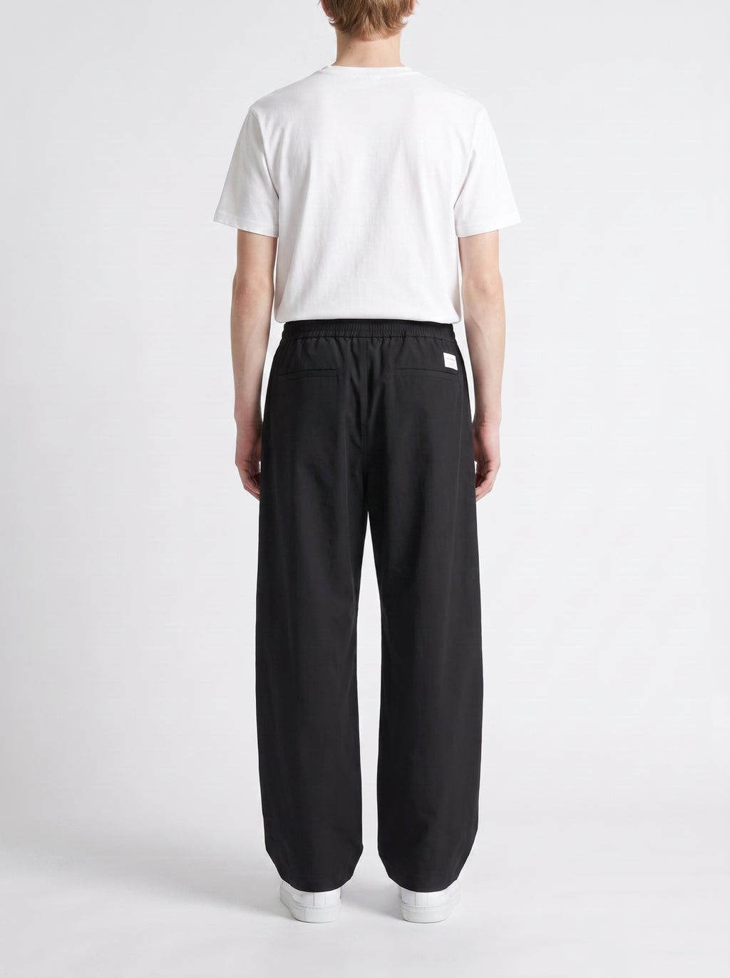 Urban Wide Pants — Black — back view