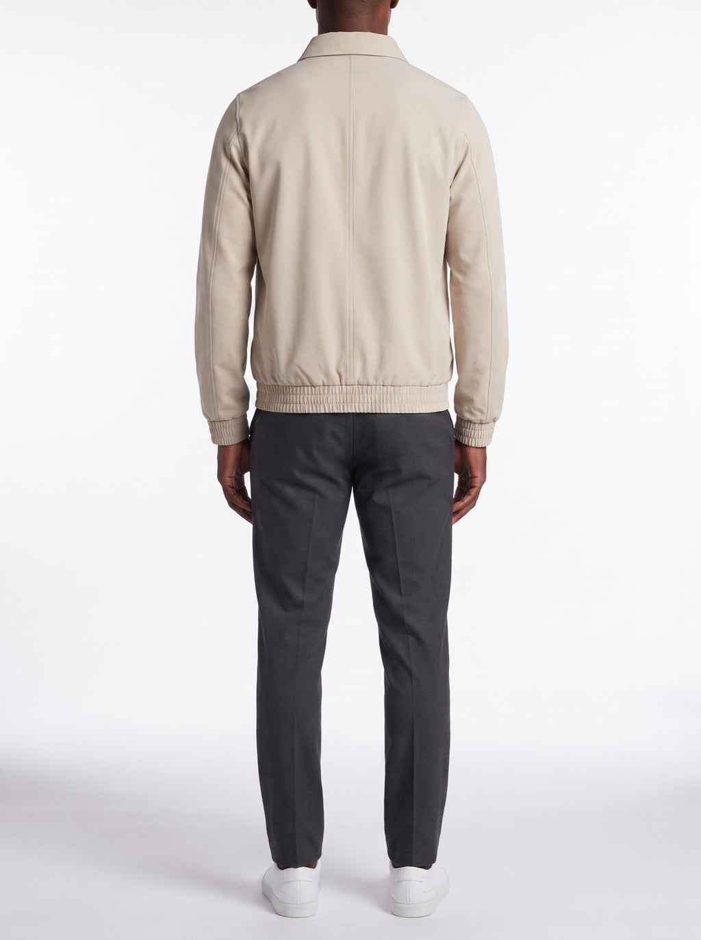 Tech Jacket - Beige — back view