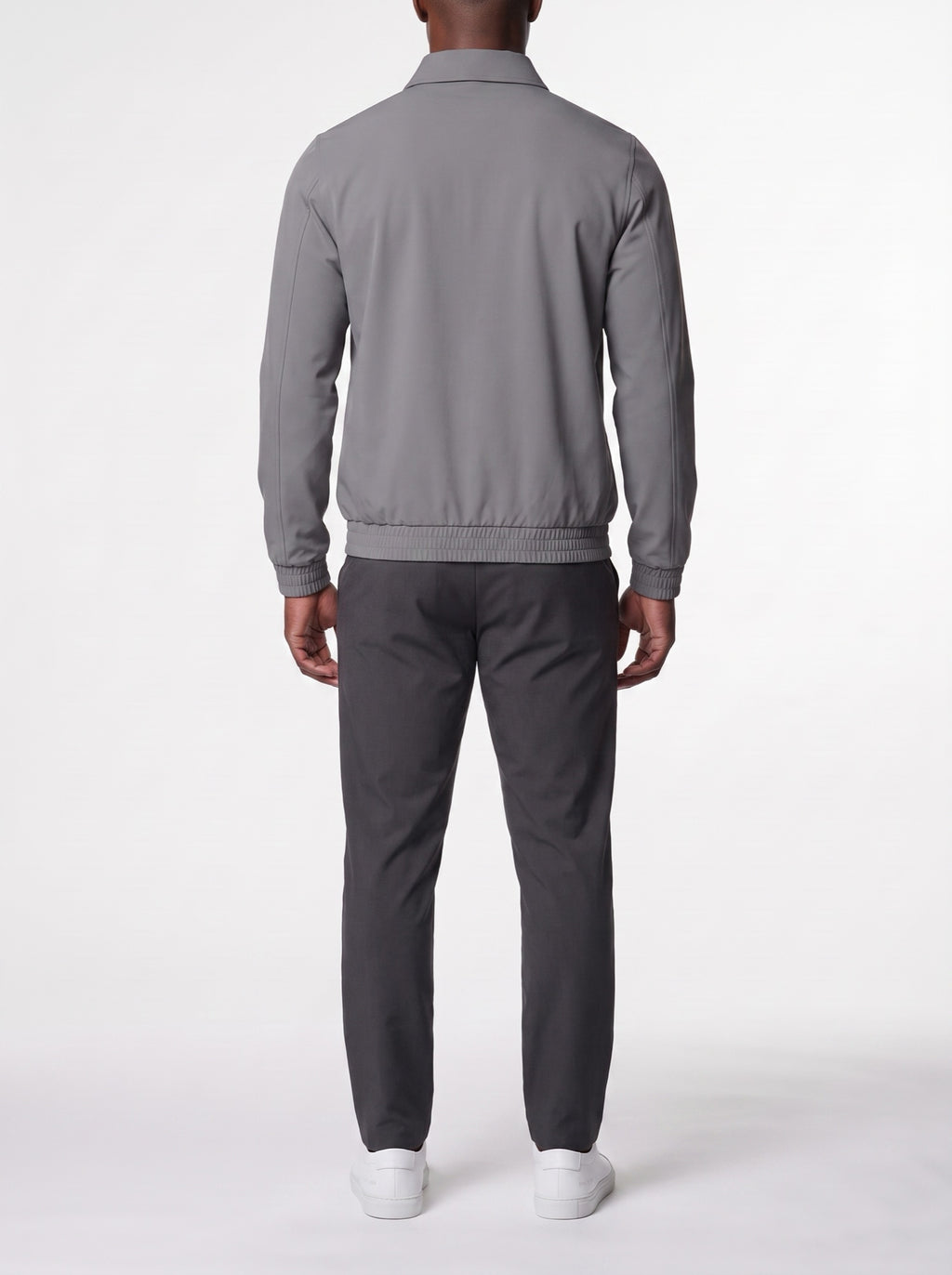 Tech Jacket – Gray — back view