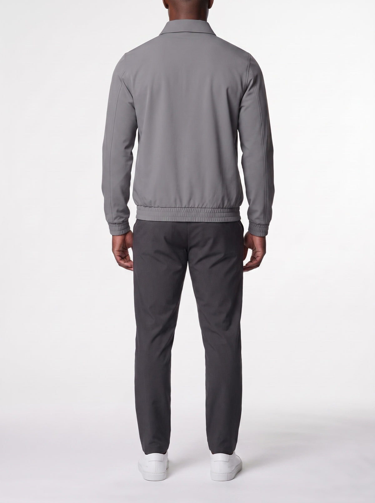Tech Jacket – Gray — back view