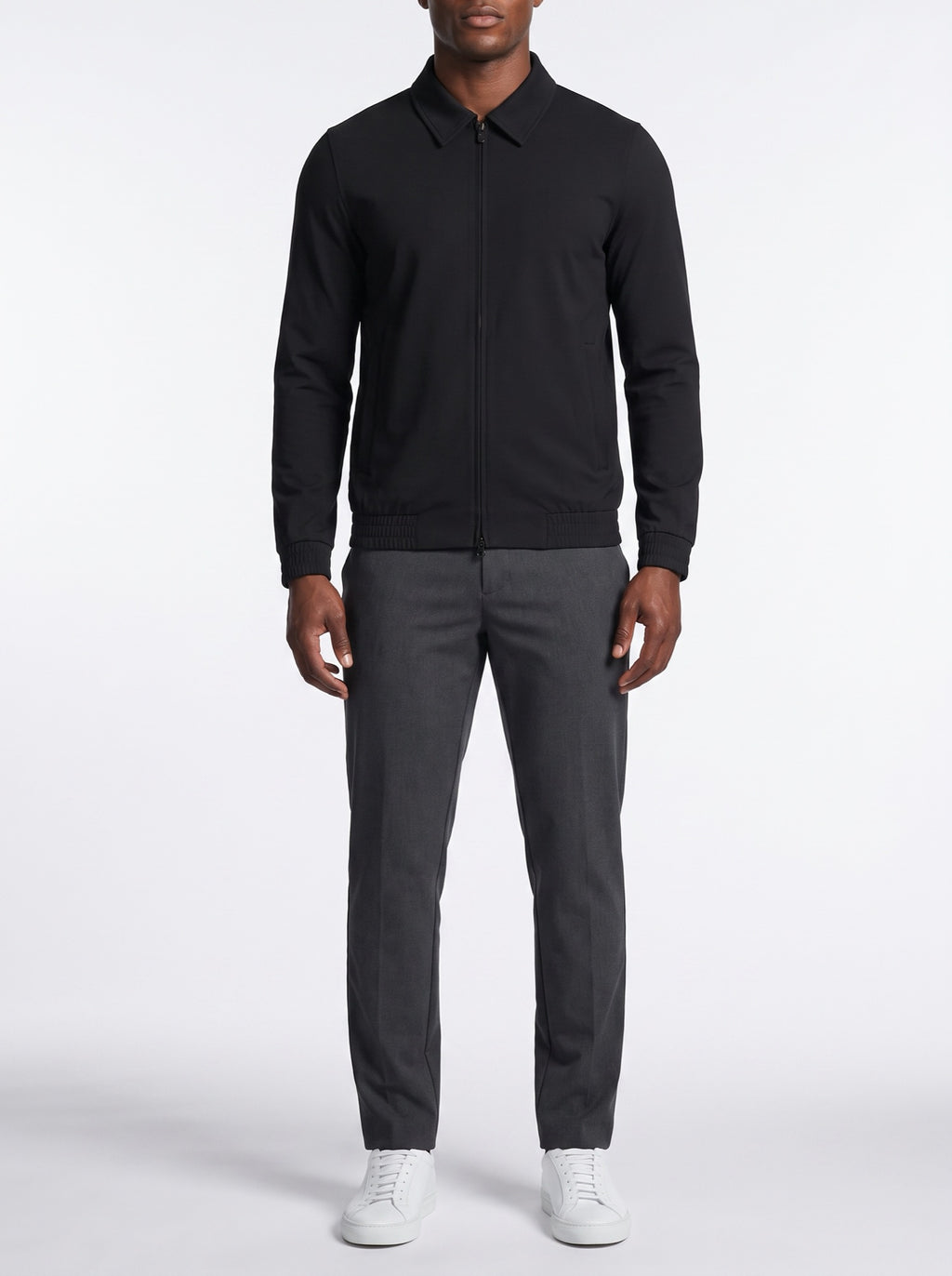 Tech Jacket - Black — front view