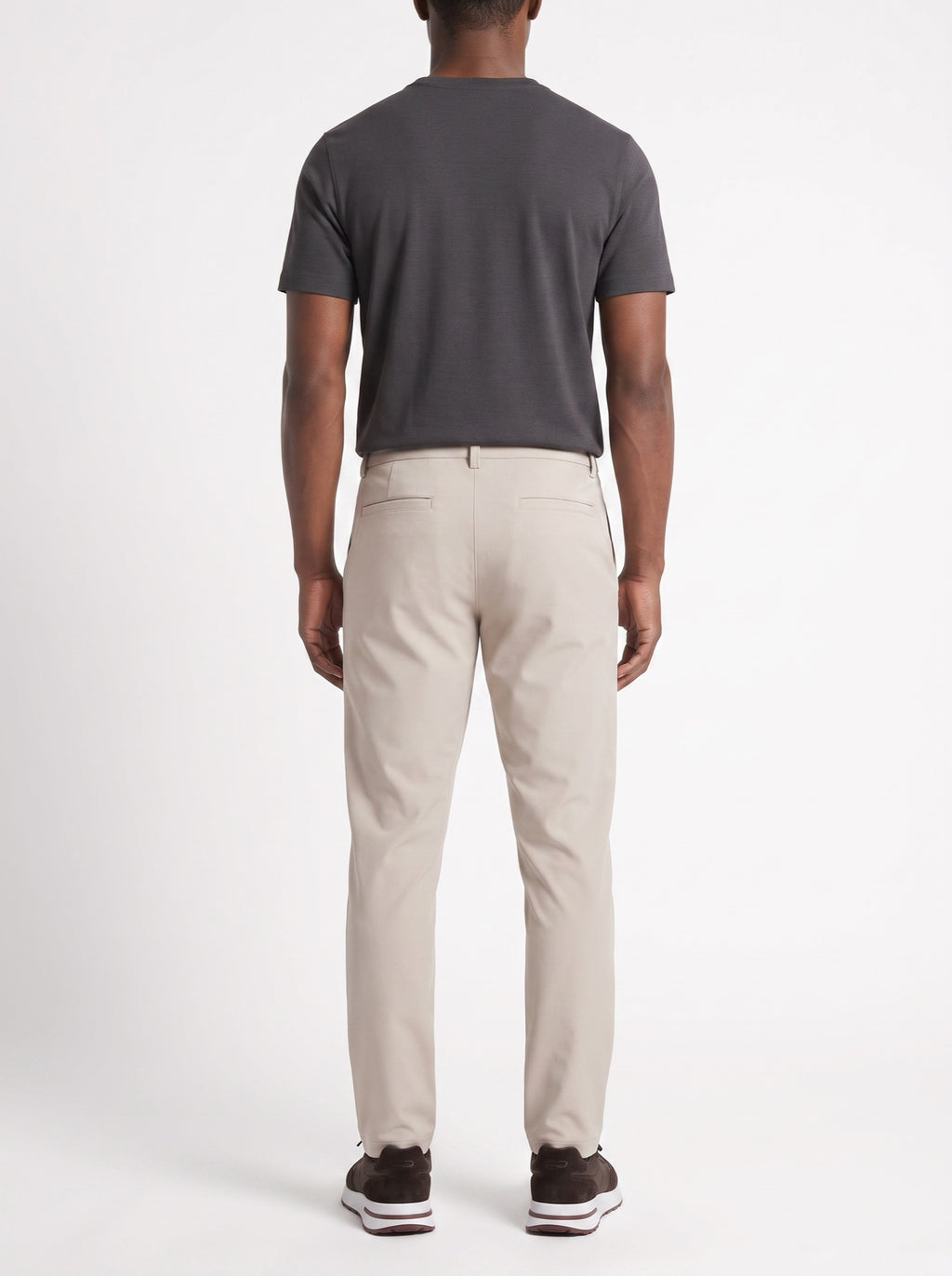 Tech Pants - Beige — back view