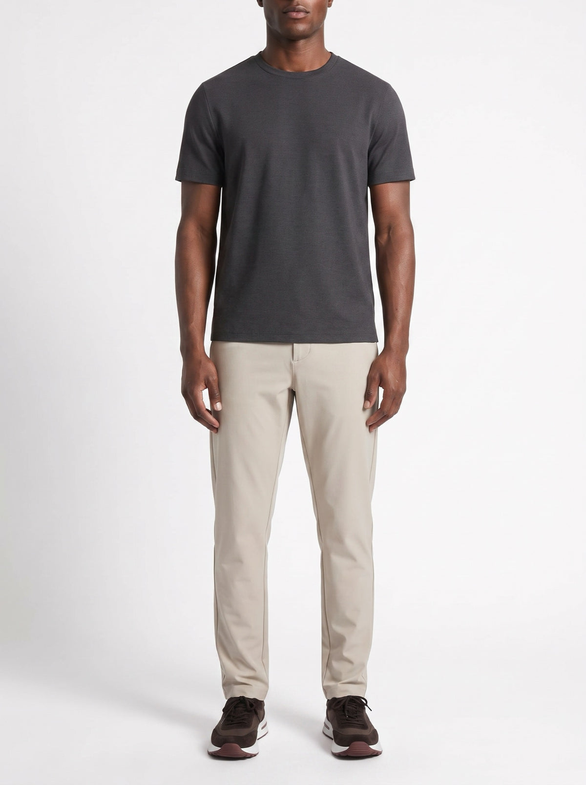 Tech Pants - Beige — front view