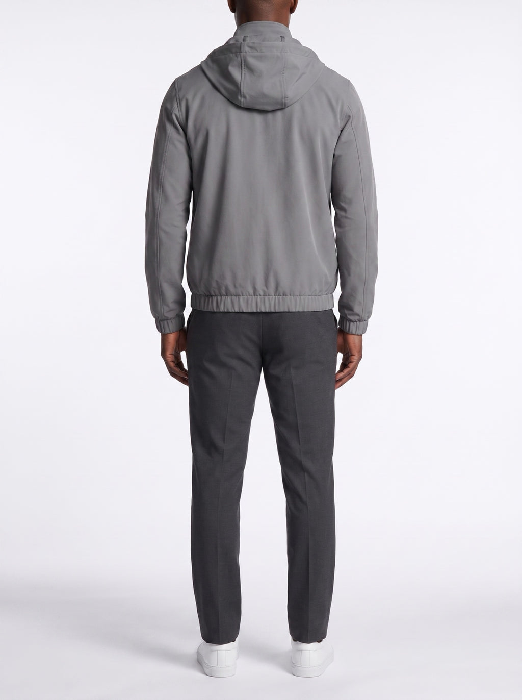 Tech Shell – Gray — back view