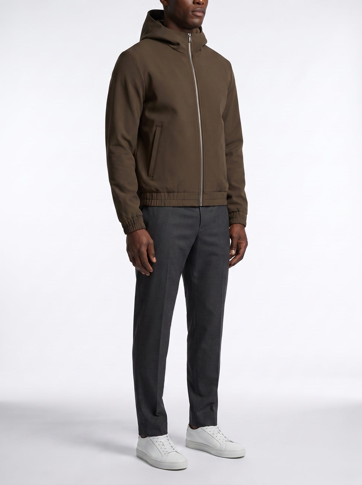 Tech Shell – Ebony — three-quarter view