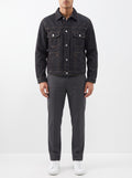 Black Denim Jacket — front view