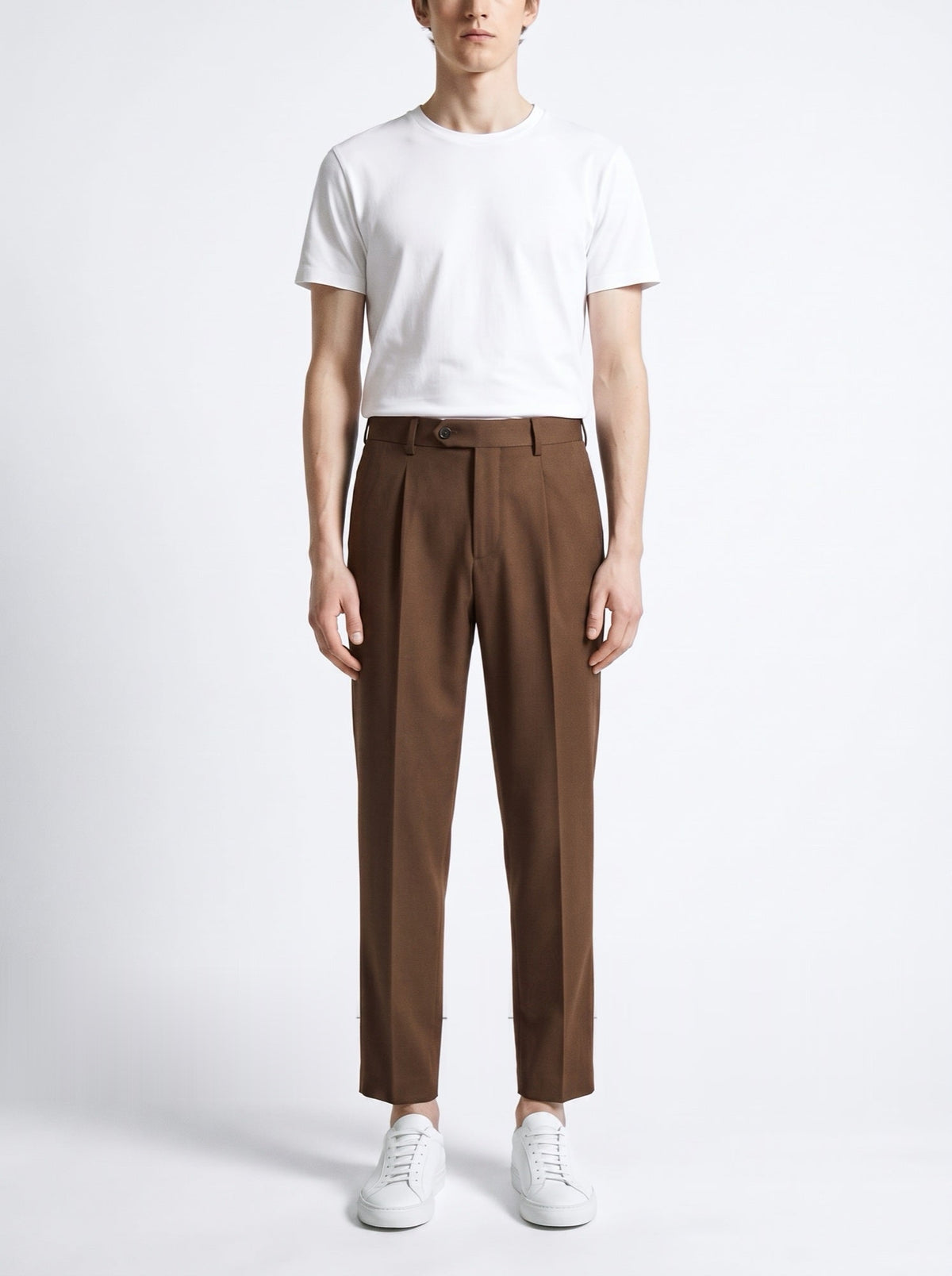 Paris High Waist Pants — Brown