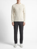 Off-White Crewneck Malfilé English Ribbed Sweater — front view