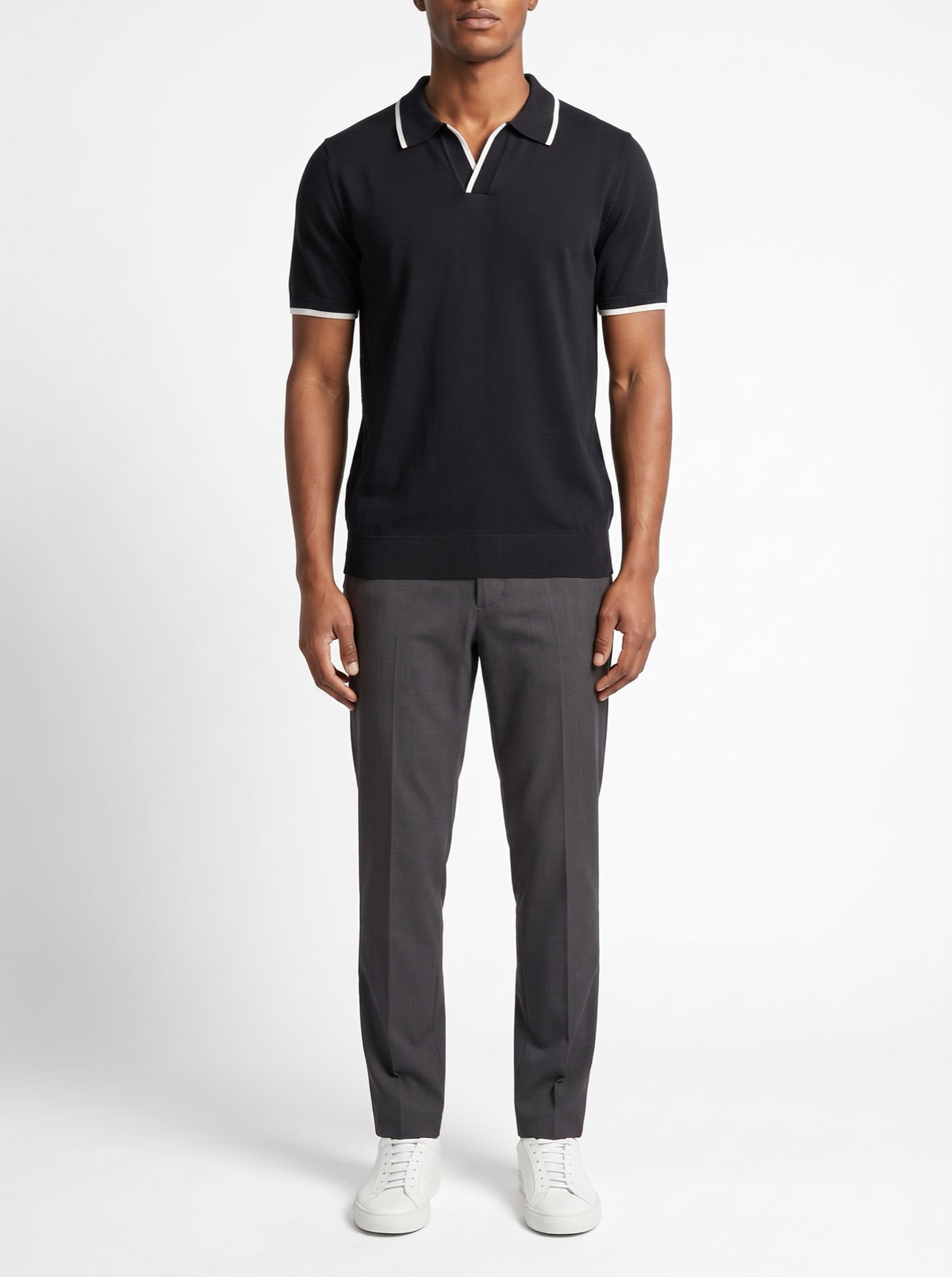 Monaco Edge Polo — Black