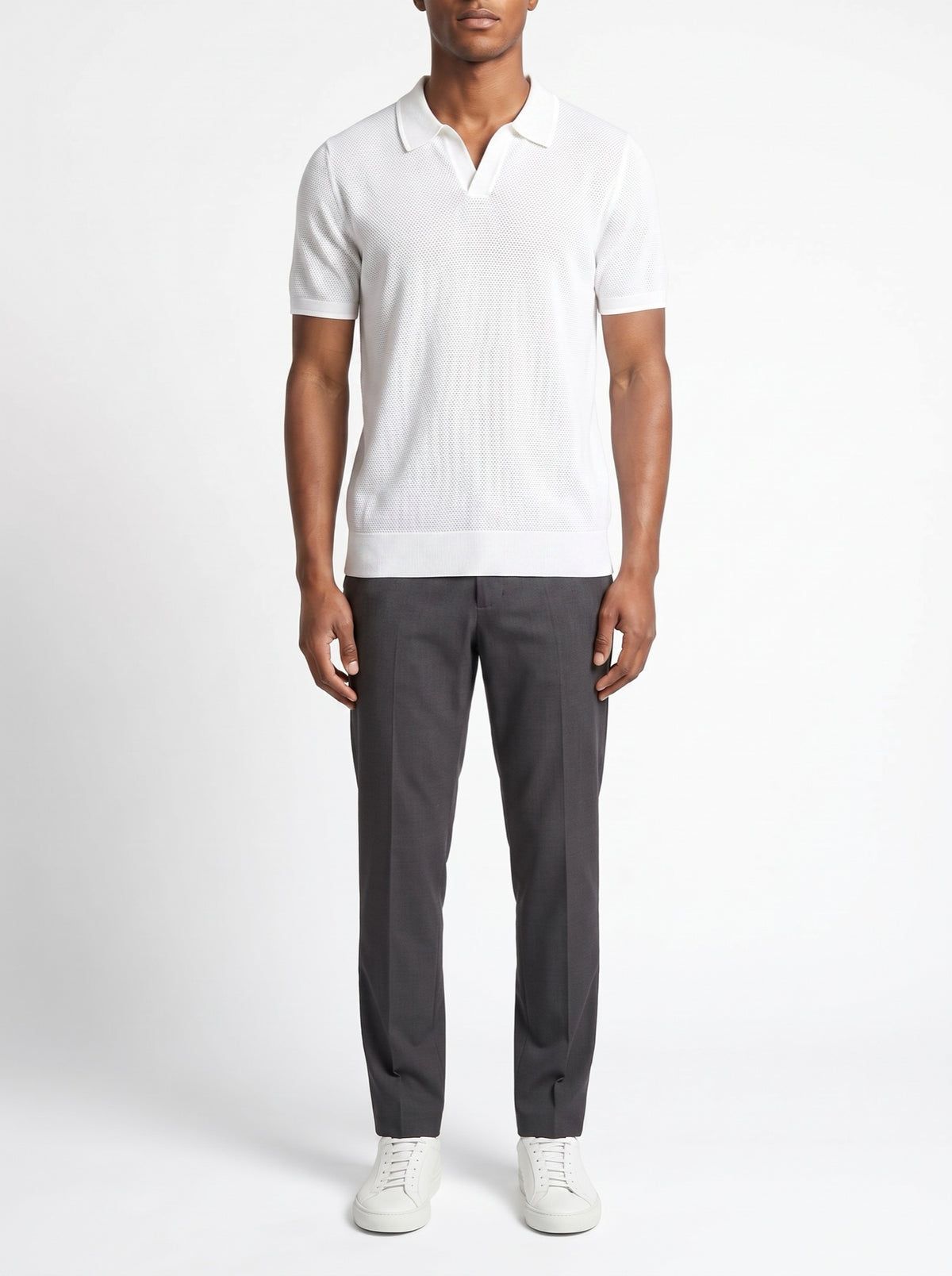 Monaco Edge Polo — White