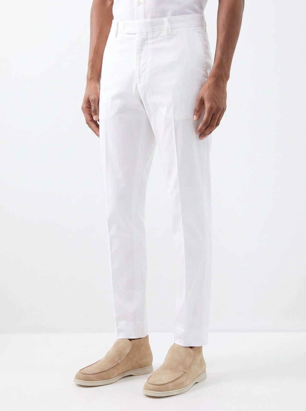 Light Beige City Loafer — three-quarter view