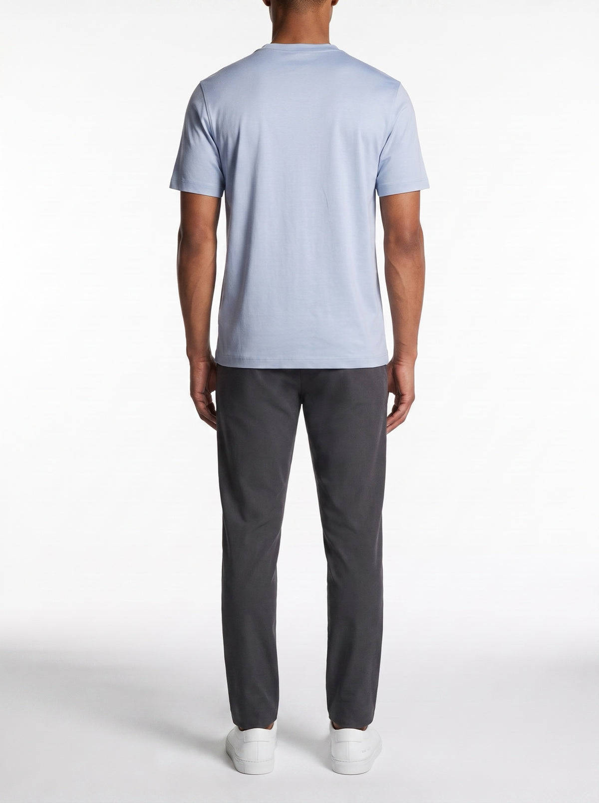 Luxury T-Shirt – Baby Blue — back view