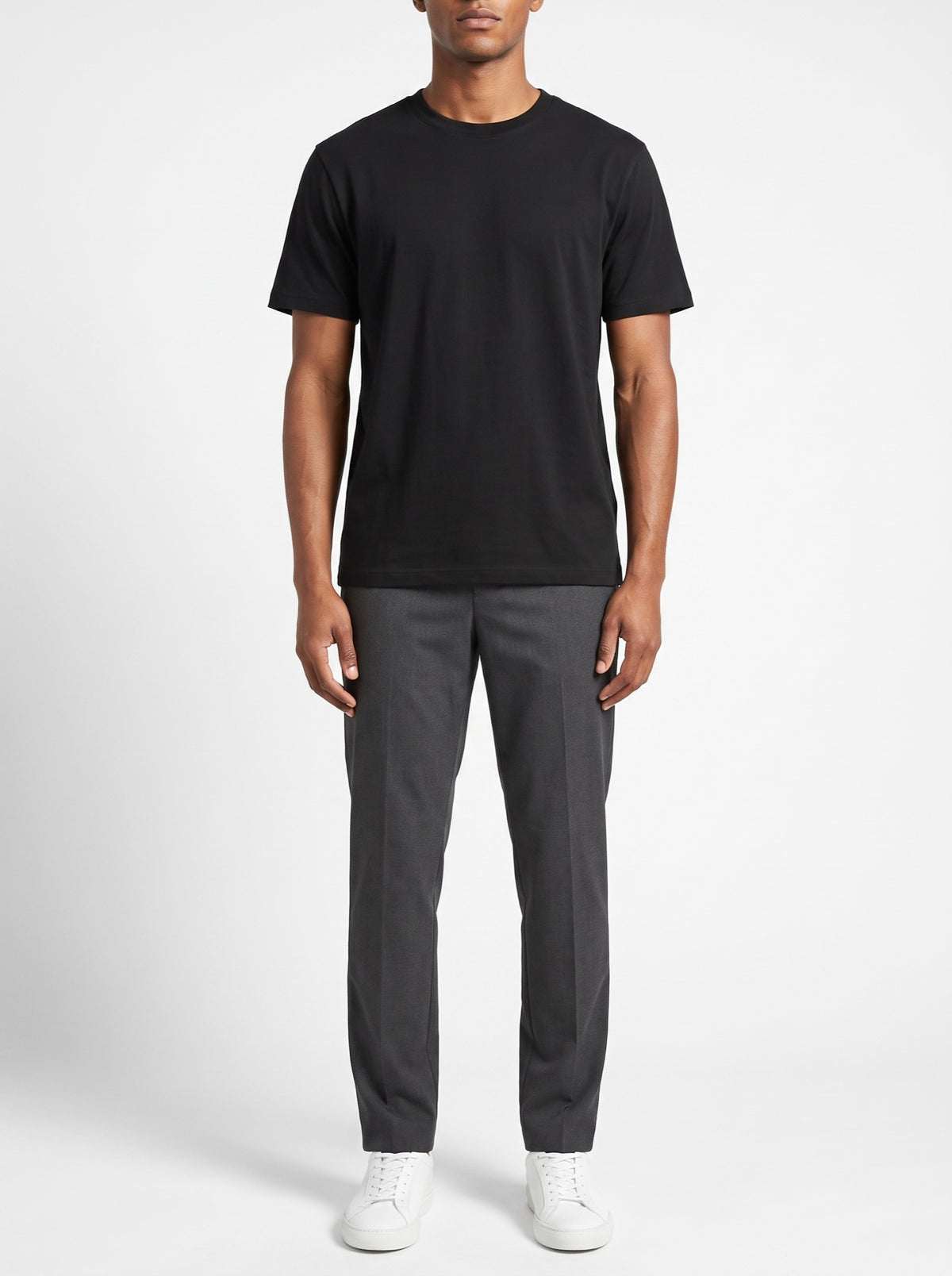 LuxeCool 50-Count Pima Cotton Ice Silk T-Shirt — front view