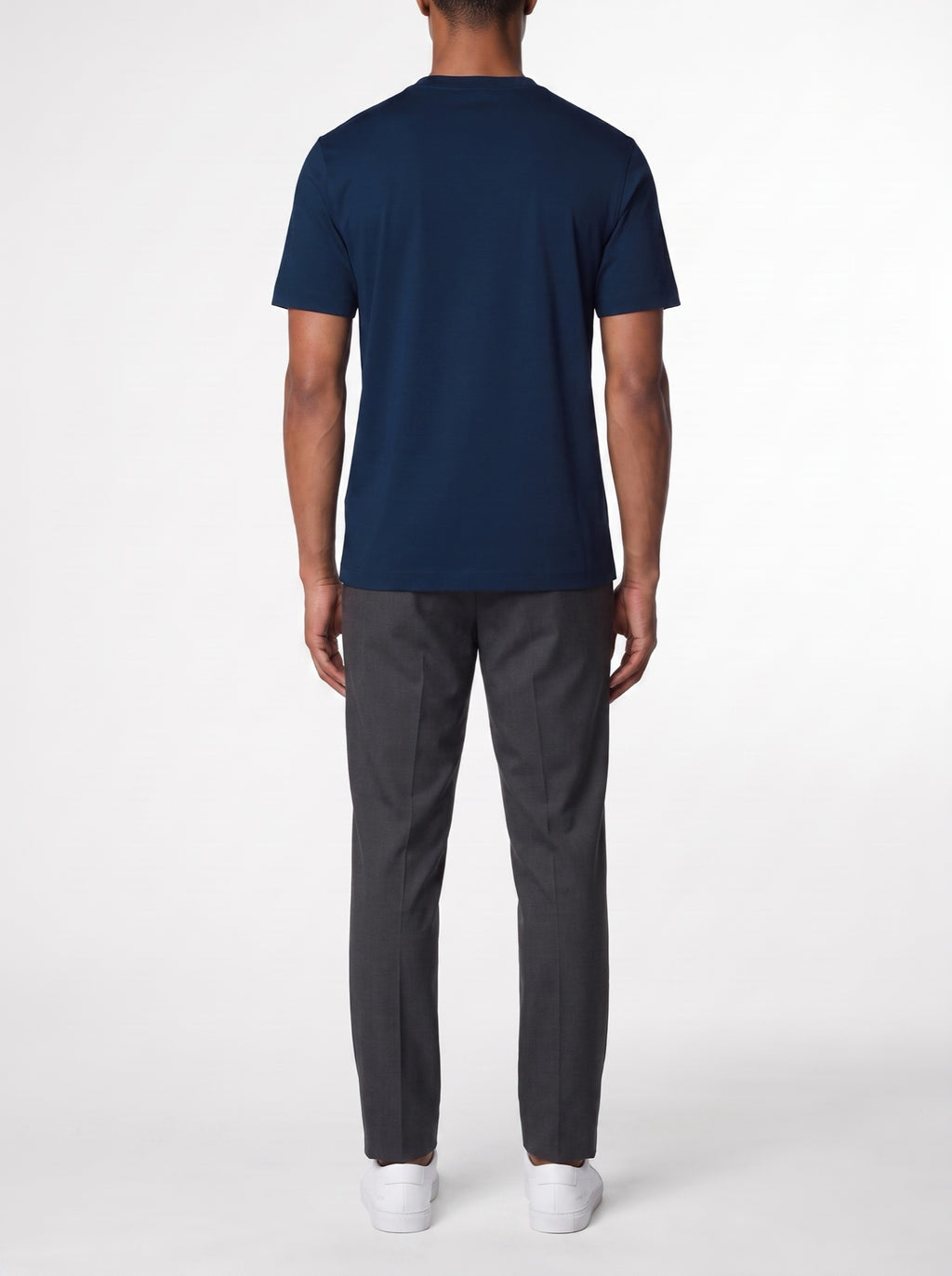 Luxury T-Shirt – Navy Blue — back view