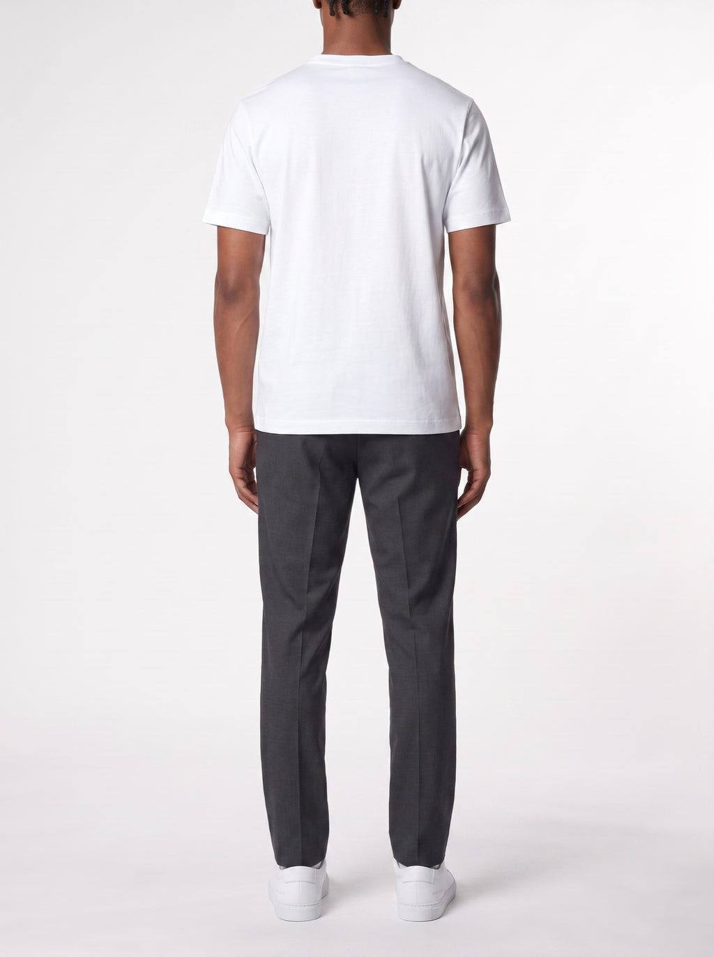 Luxury T-Shirt – White — back view