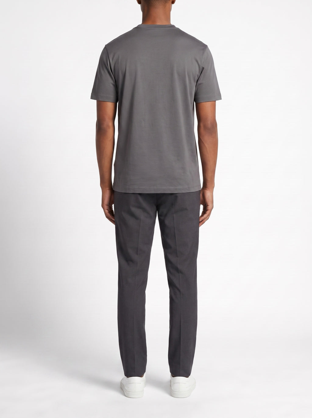 Luxury T-Shirt – Gray — back view