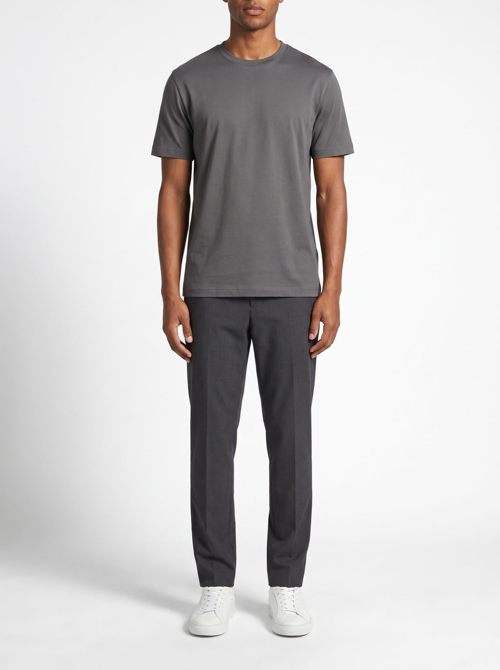 Luxury T-Shirt – Gray — front view