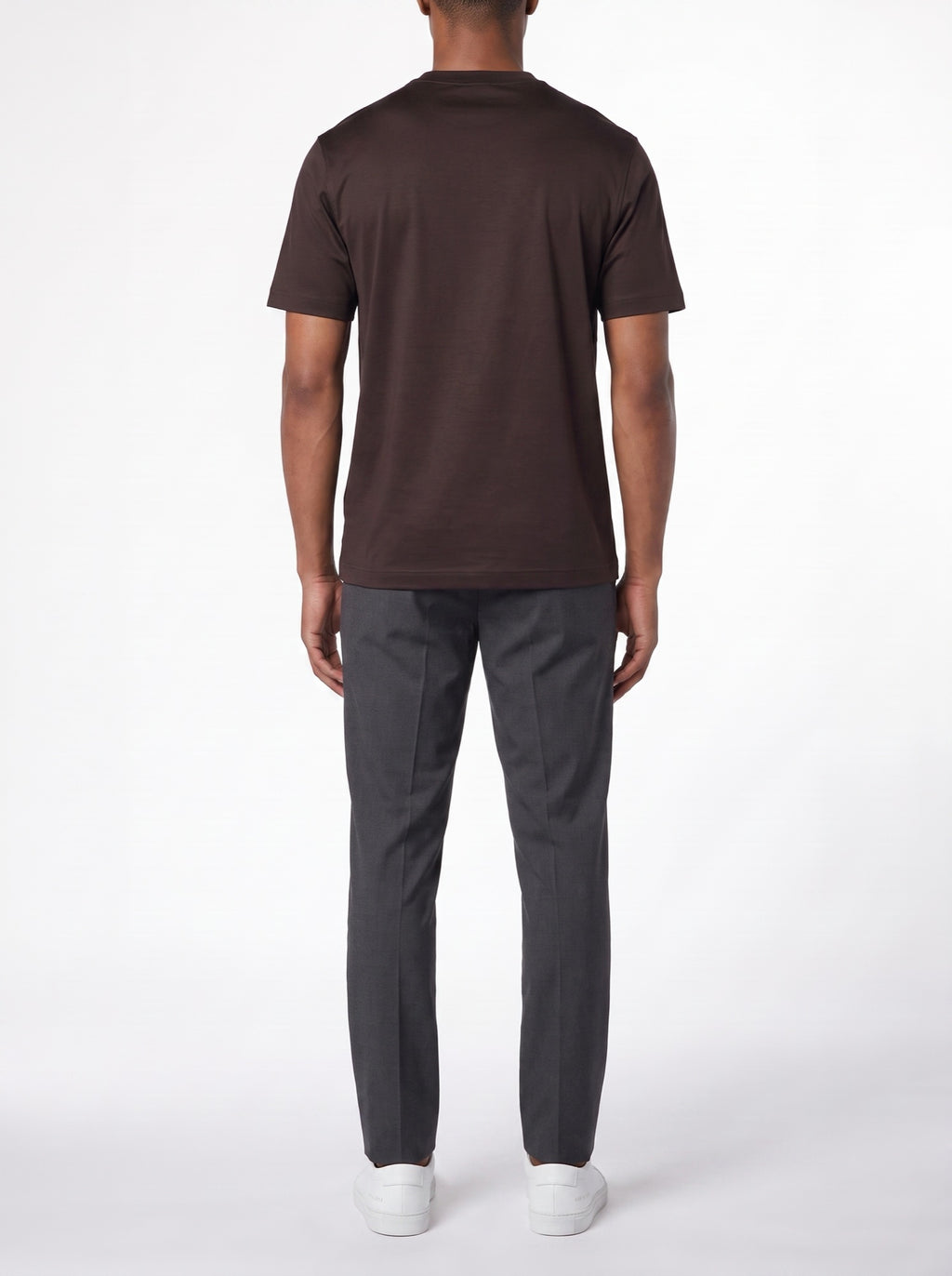 Luxury T-Shirt – Brown — back view