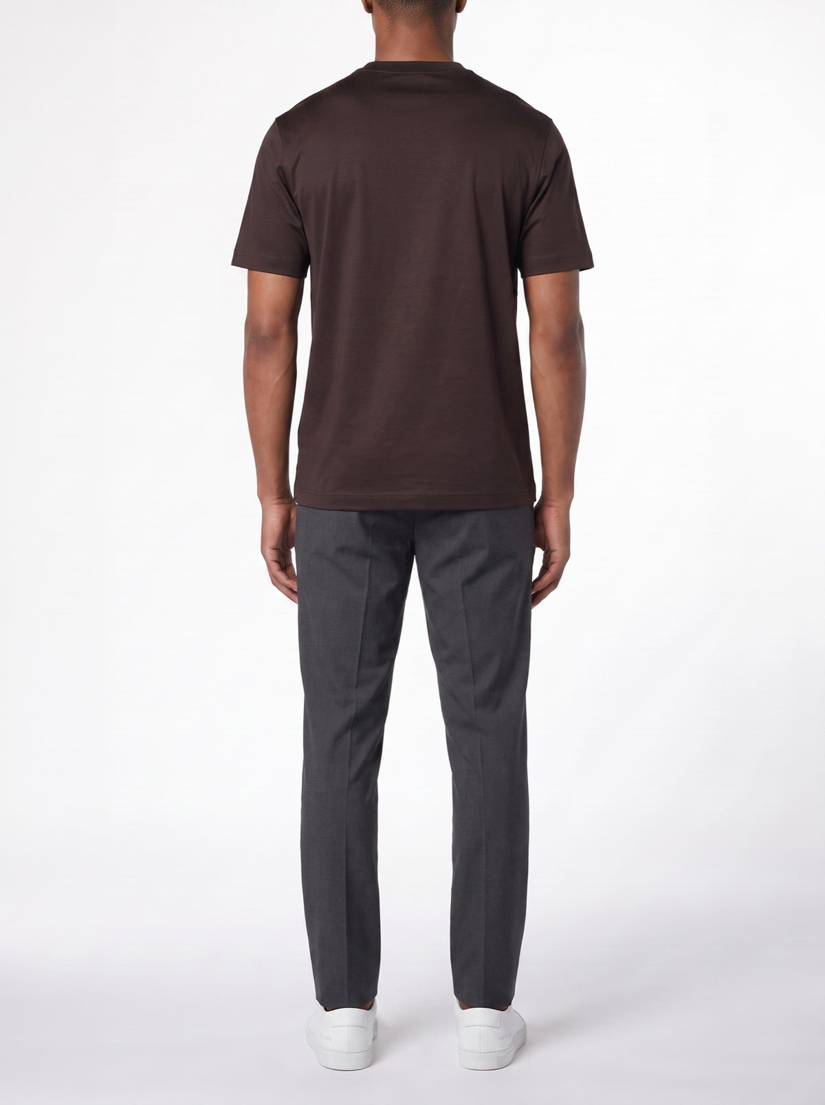 Luxury T-Shirt – Brown — back view