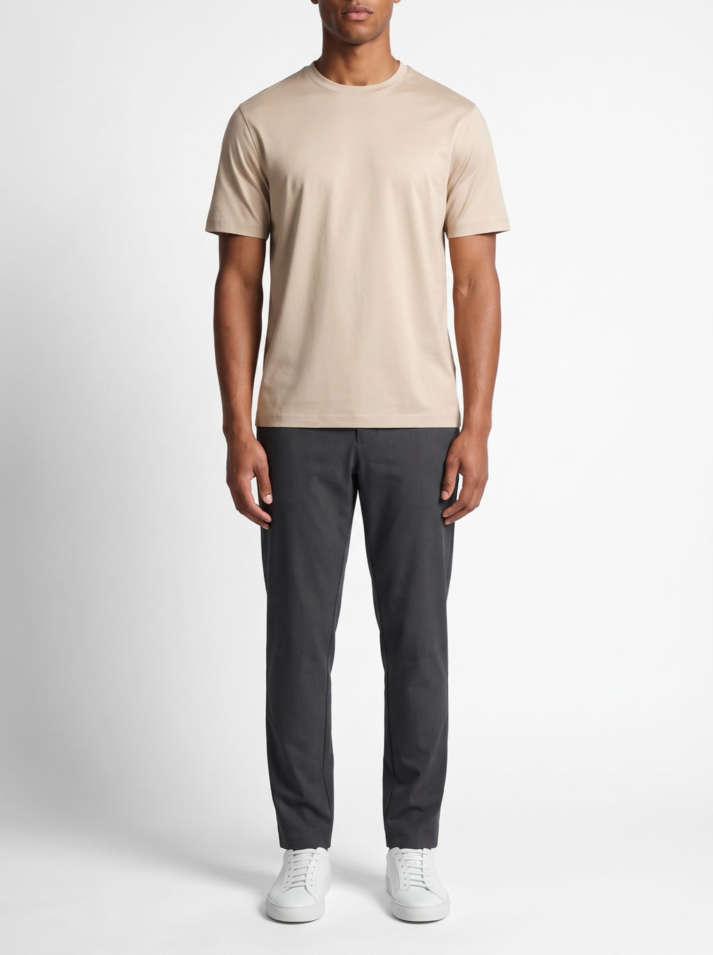Luxury T-Shirt – Beige — front view