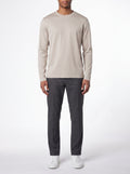 Luxury L/S T-Shirt – Beige — front view