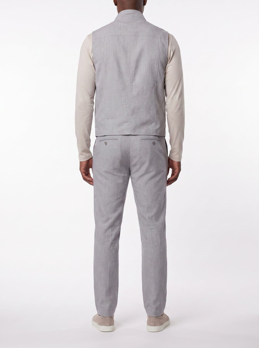 LINN TECH PANTS – ELM COLORED — back view