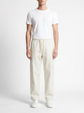 Drawstring Waist Comfort Pants — front view