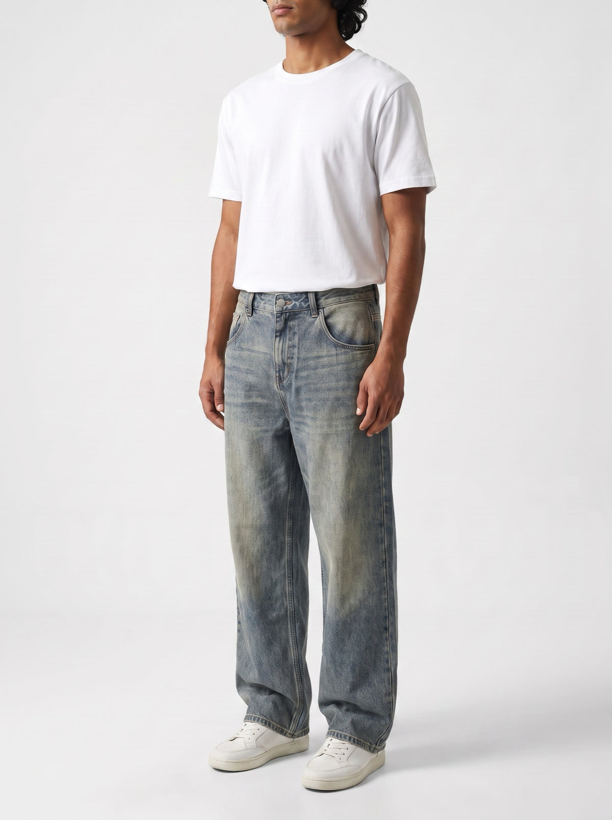 Heritage Fade Life Jeans — three-quarter view