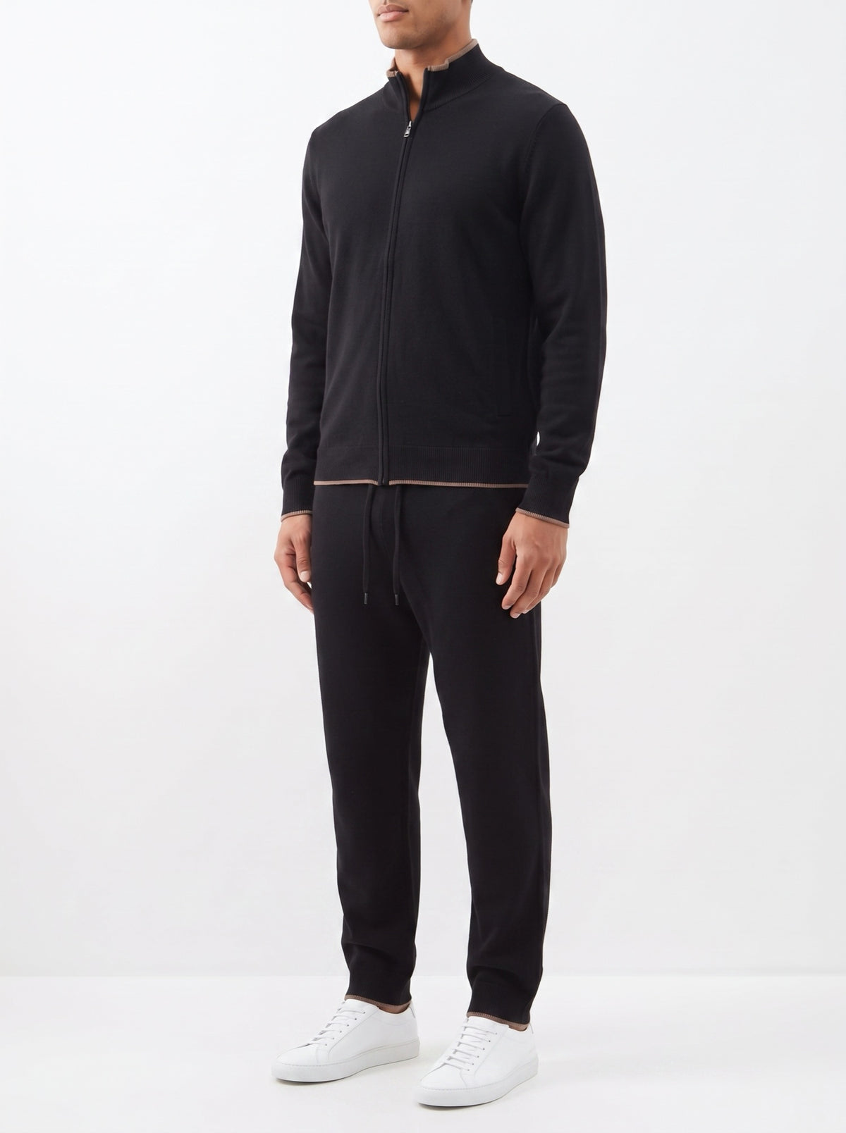 Weekend Joggers – Black — three-quarter view