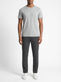 Heather Gray Slim Fit Crewneck T-Shirt — front view