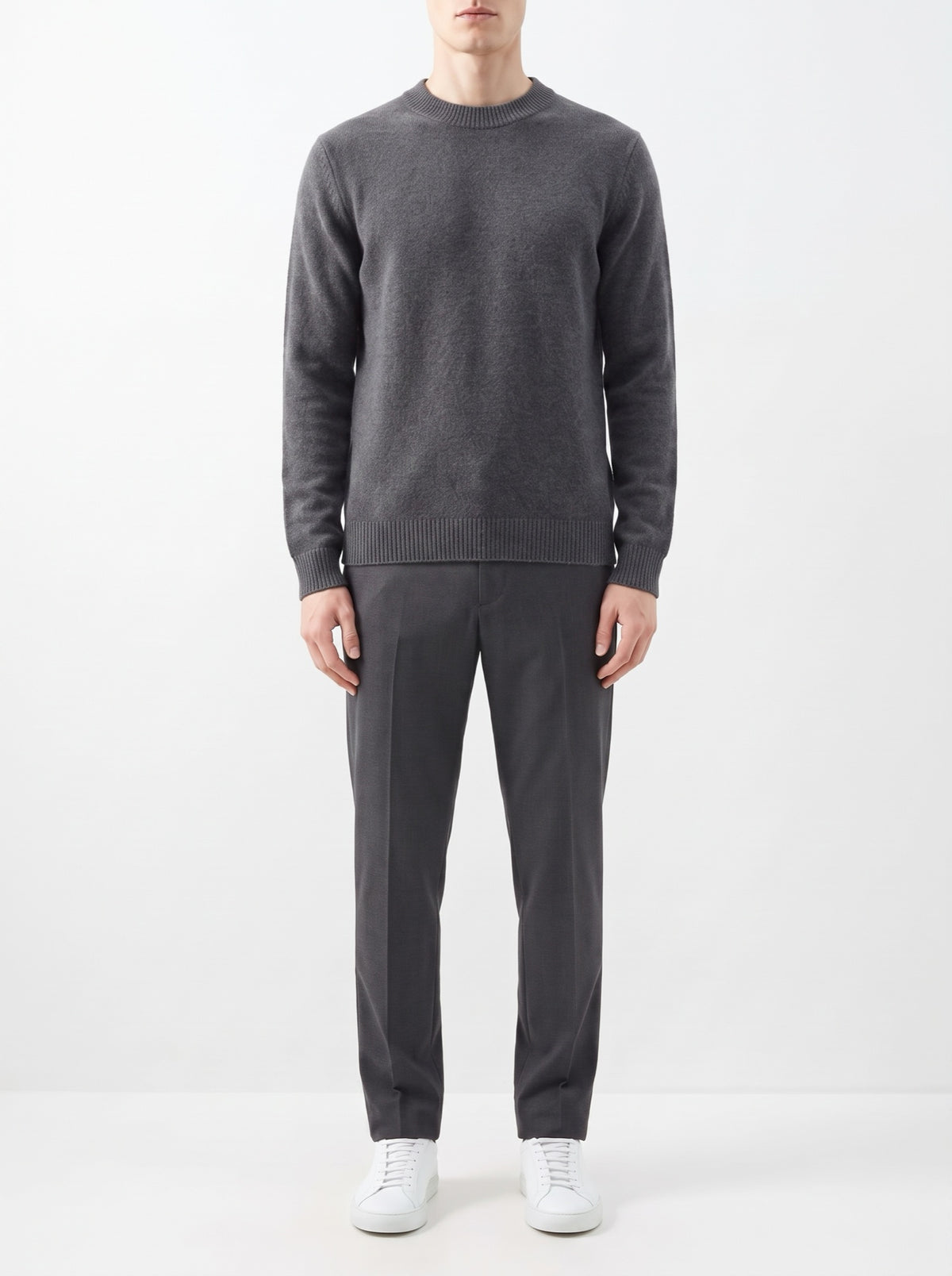 Elegant Vest with Polo Collar — Dark Gray