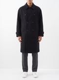 The Classic Reversible Wool Overcoat — Black — front view