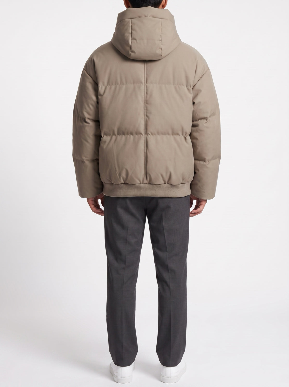 ArcticShield® Down Jacket — Beige — back view