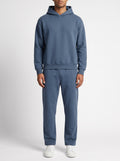 2-Piece Loose Fit Set, Hoodie and Sweatpants – Blue — front view