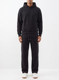 2-Piece Loose Fit Set, Hoodie and Sweatpants – Black — front view