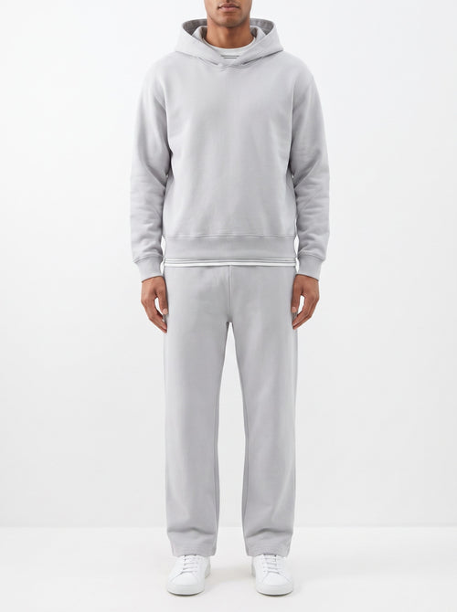 2-Piece Loose Fit Set, Hoodie and Sweatpants – Gray — front view