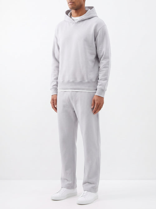 2-Piece Loose Fit Set, Hoodie and Sweatpants – Gray — three-quarter view